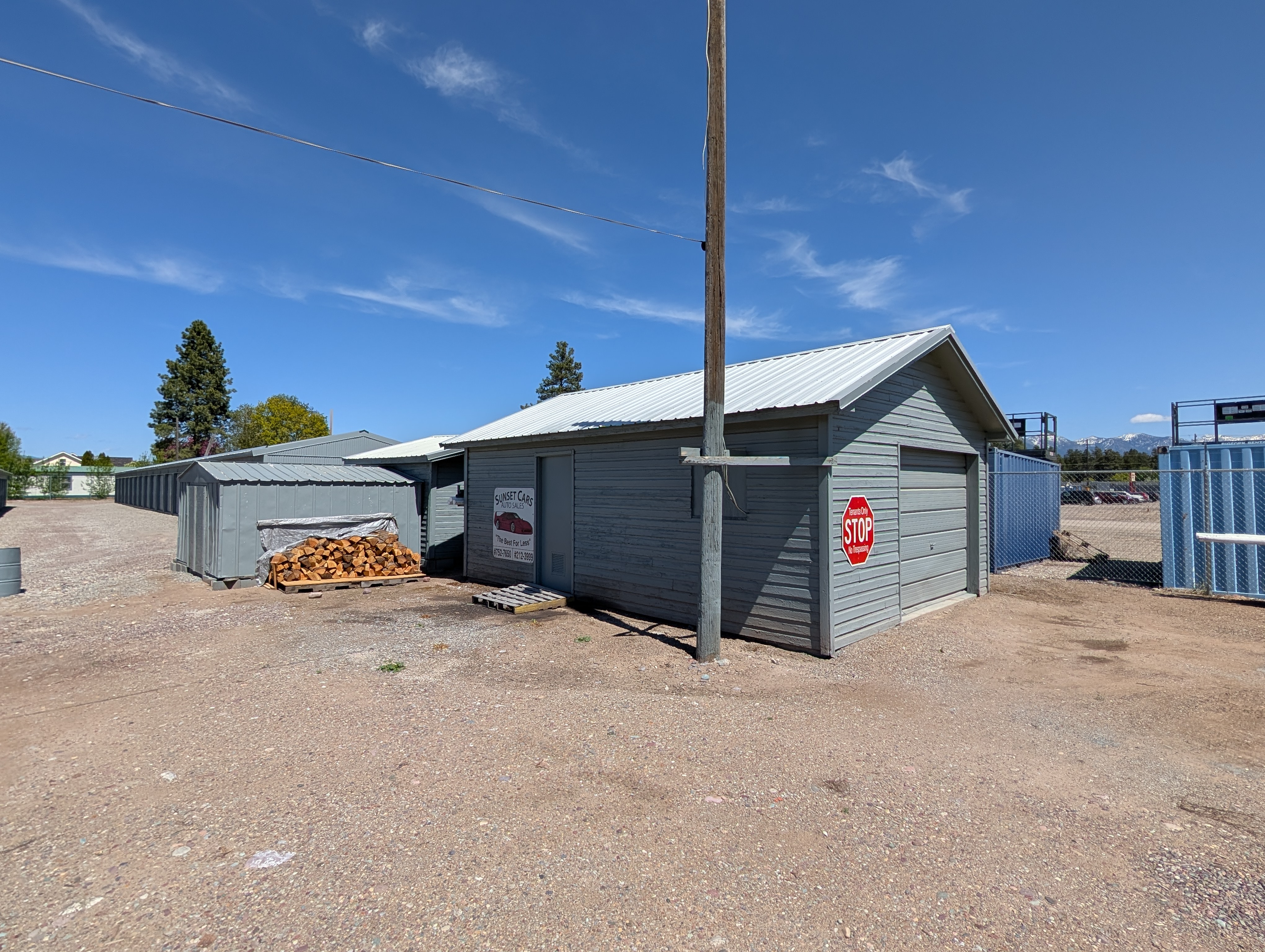 Small Garage at Sunset Storage