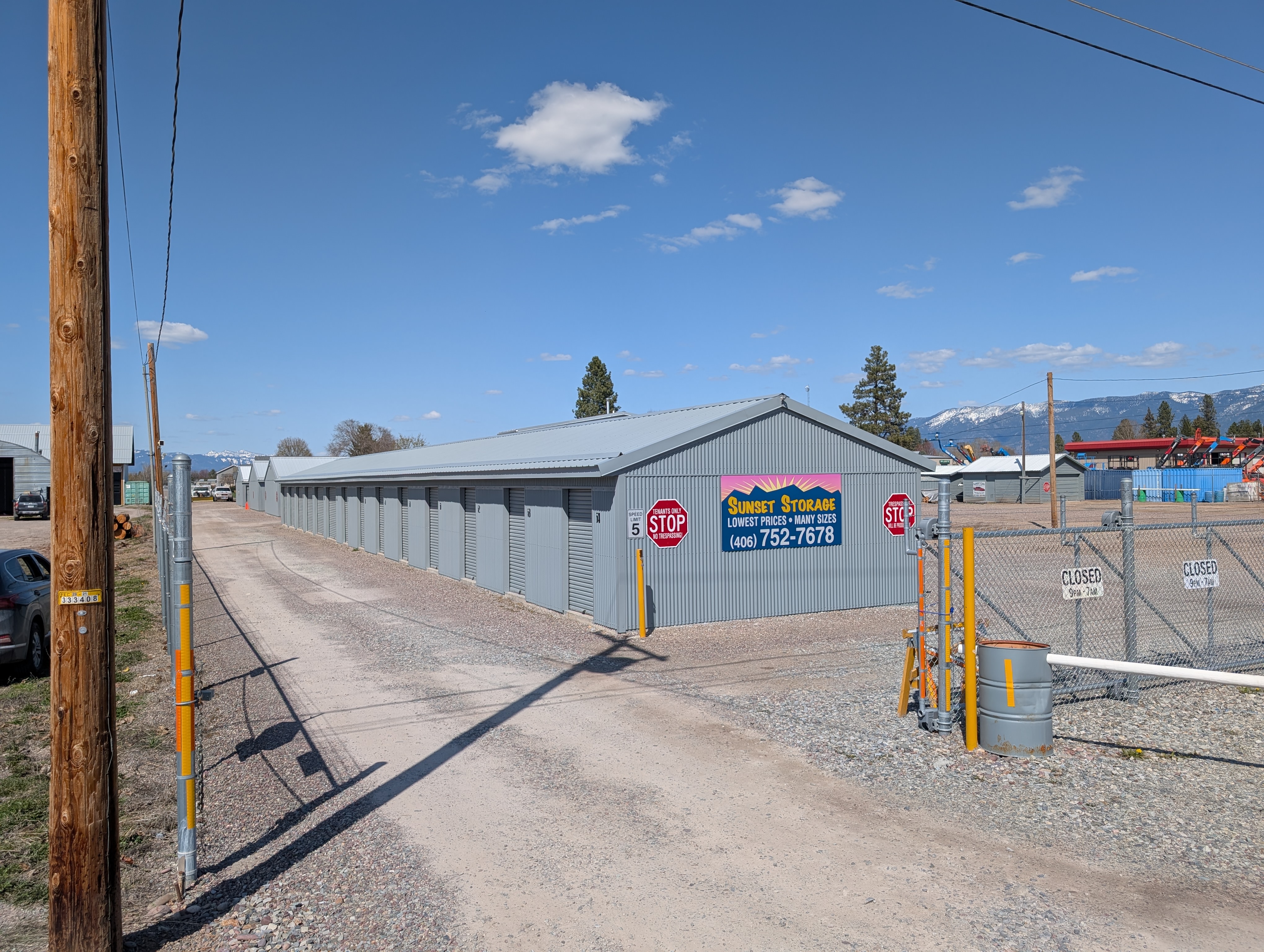 Overview of Sunset Storage Property