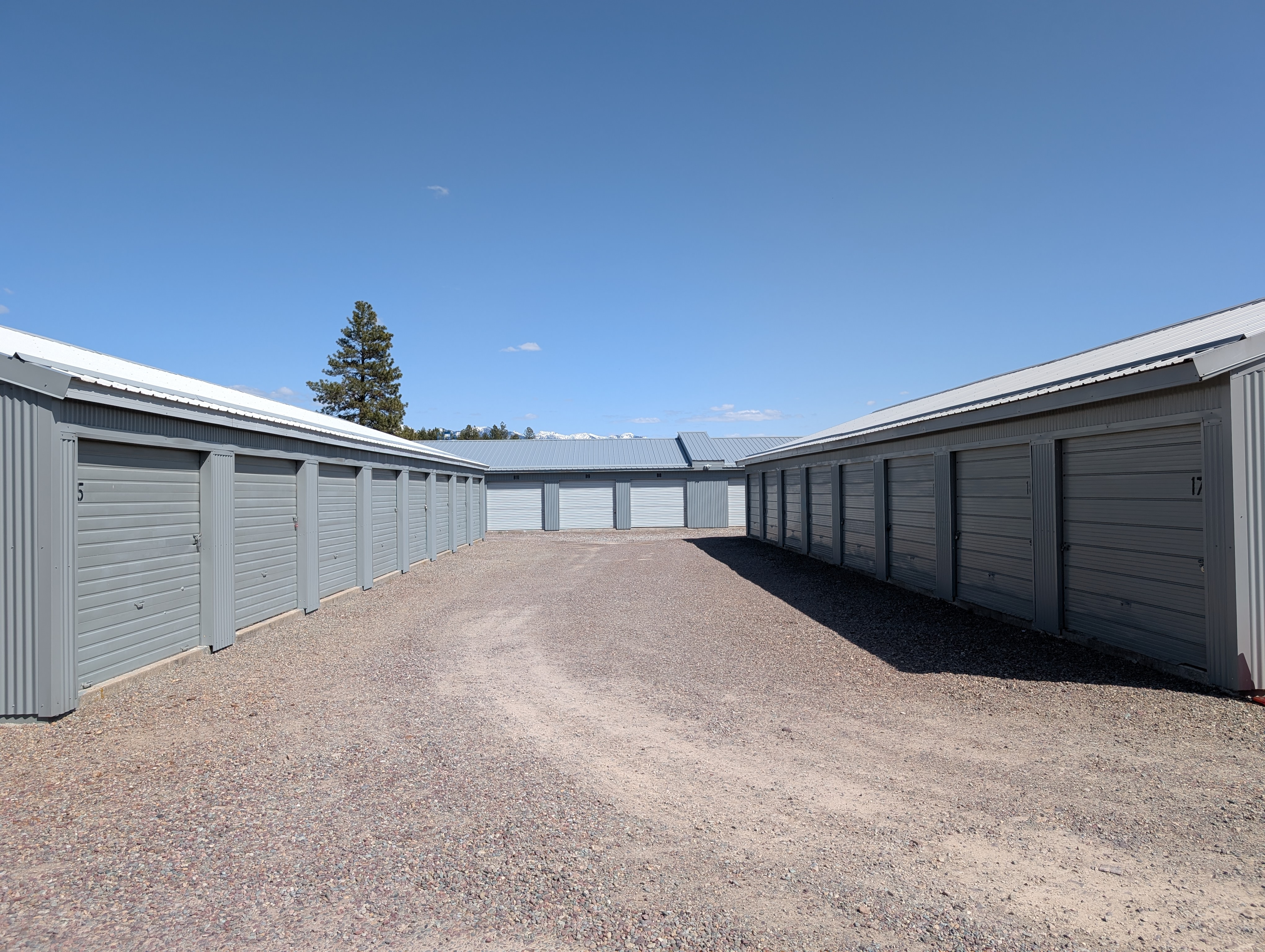 Rows of Storage Units at Sunset Storage