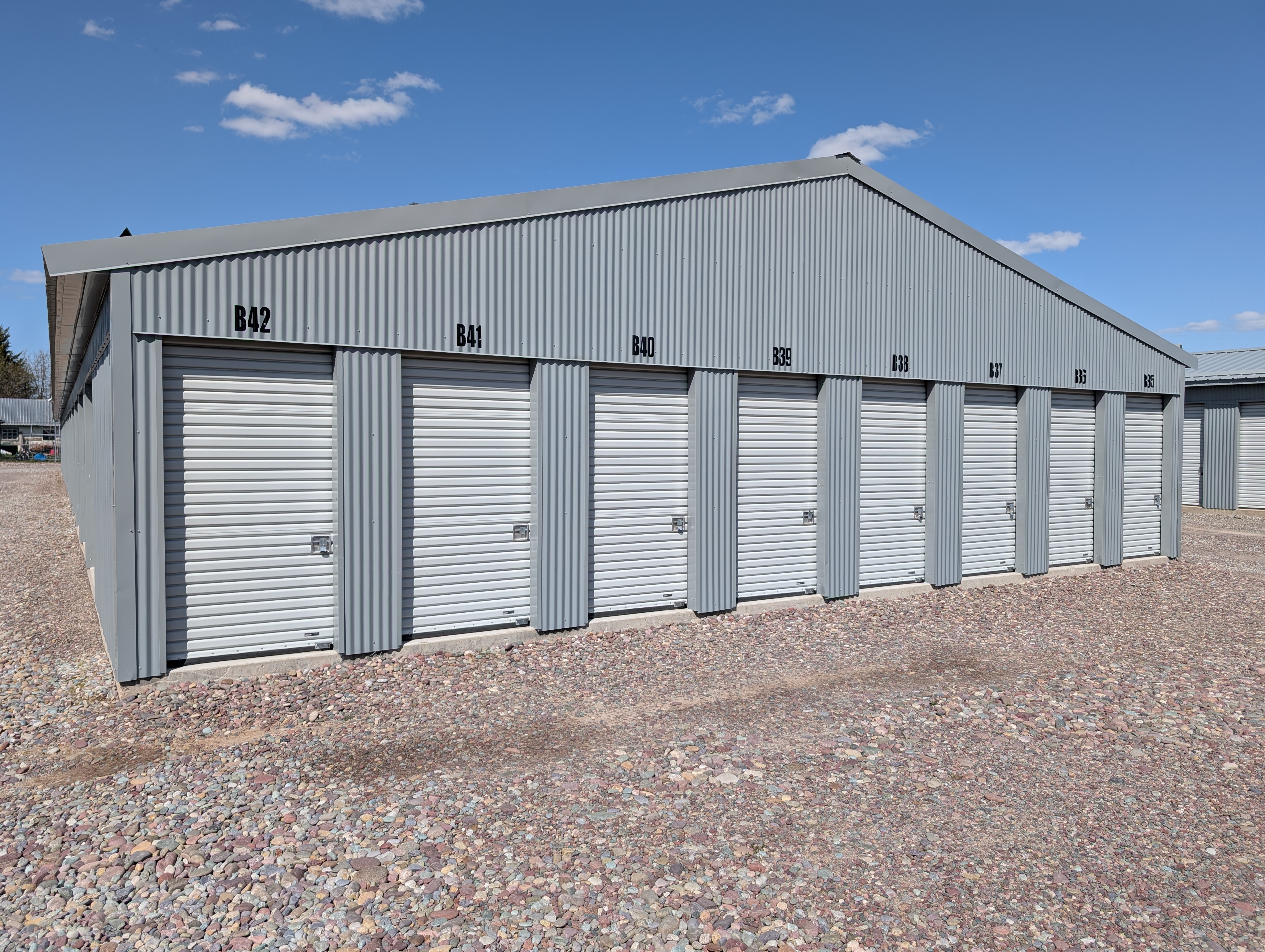 Rows of Storage Units at Sunset Storage